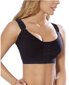 Camellias Womens Post-Surgery Front Closure Sports Bra